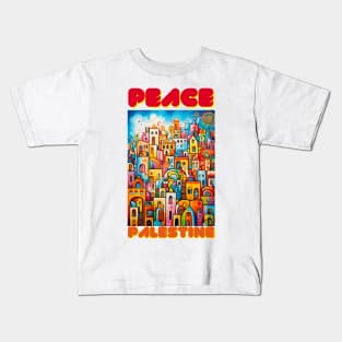 Peace Palestine Kids T-Shirt